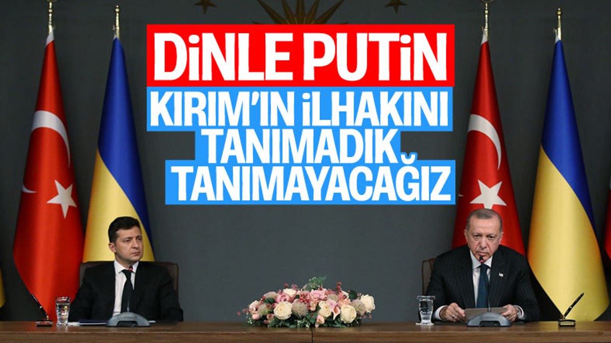 Cumhurbaşkanı Erdoğan ve Zelenskinin ortak basın toplantısı