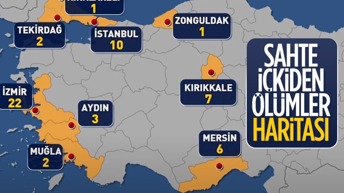 Türkiye genelinde sahte içkiden ölenlerin sayısı 55 oldu