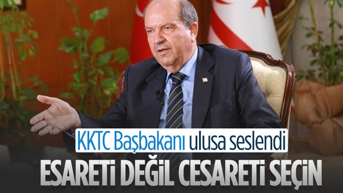 KKTC Cumhurbaşkanı Adayı Ersin Tatar ulusa seslendi