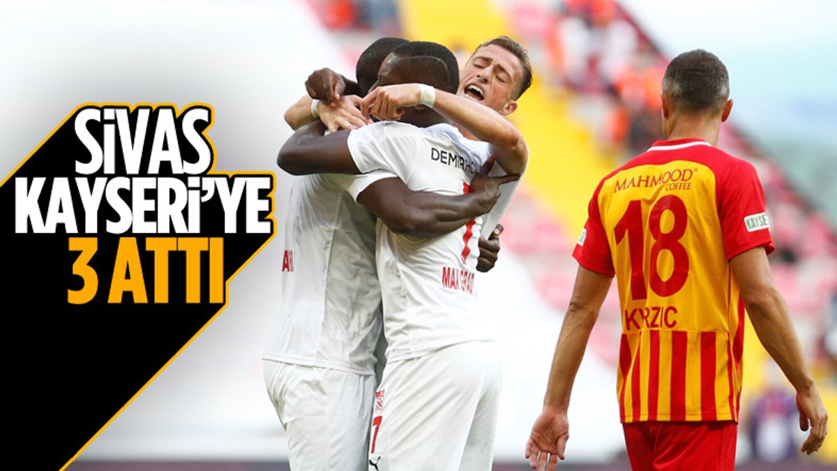 Sivasspor, Kayserispor'u 3 golle mağlup etti