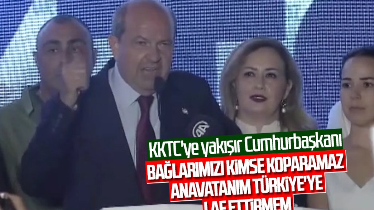 KKTC'nin yeni cumhurbaşkanı Ersin Tatar: Bizlere her zaman yardım eden Türkiye'ye teşekkürü borç sayarız