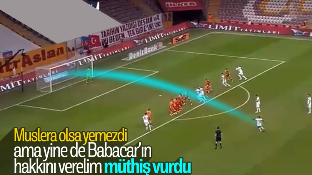 Babacar'dan Galatasaray'a müthiş frikik golü