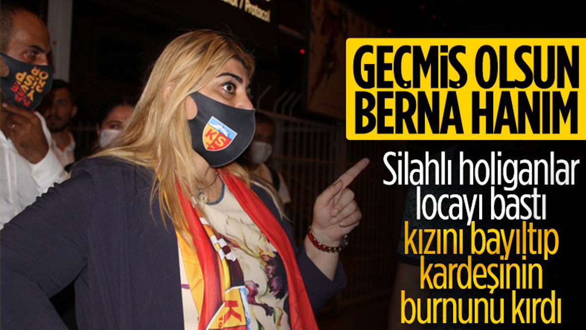 Kayserispor: Berna Gözbaşı'nın locasına saldırıldı
