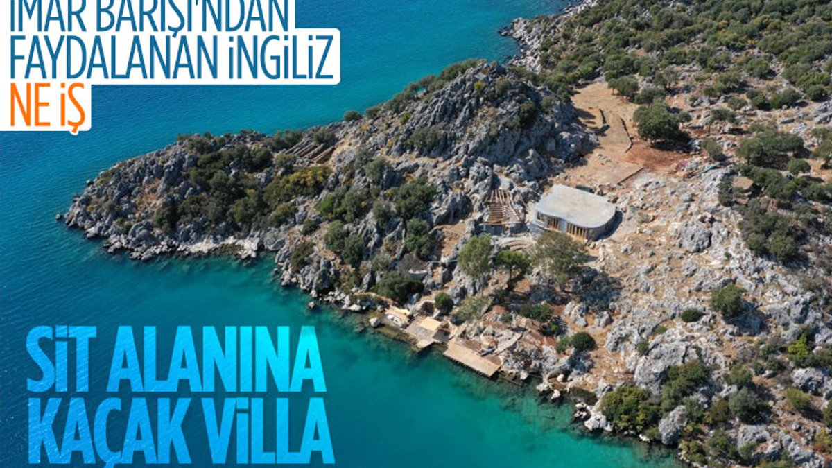 Antalya'da İngiliz şirket, sit alanı olan yarımadaya villa yapmaya başladı