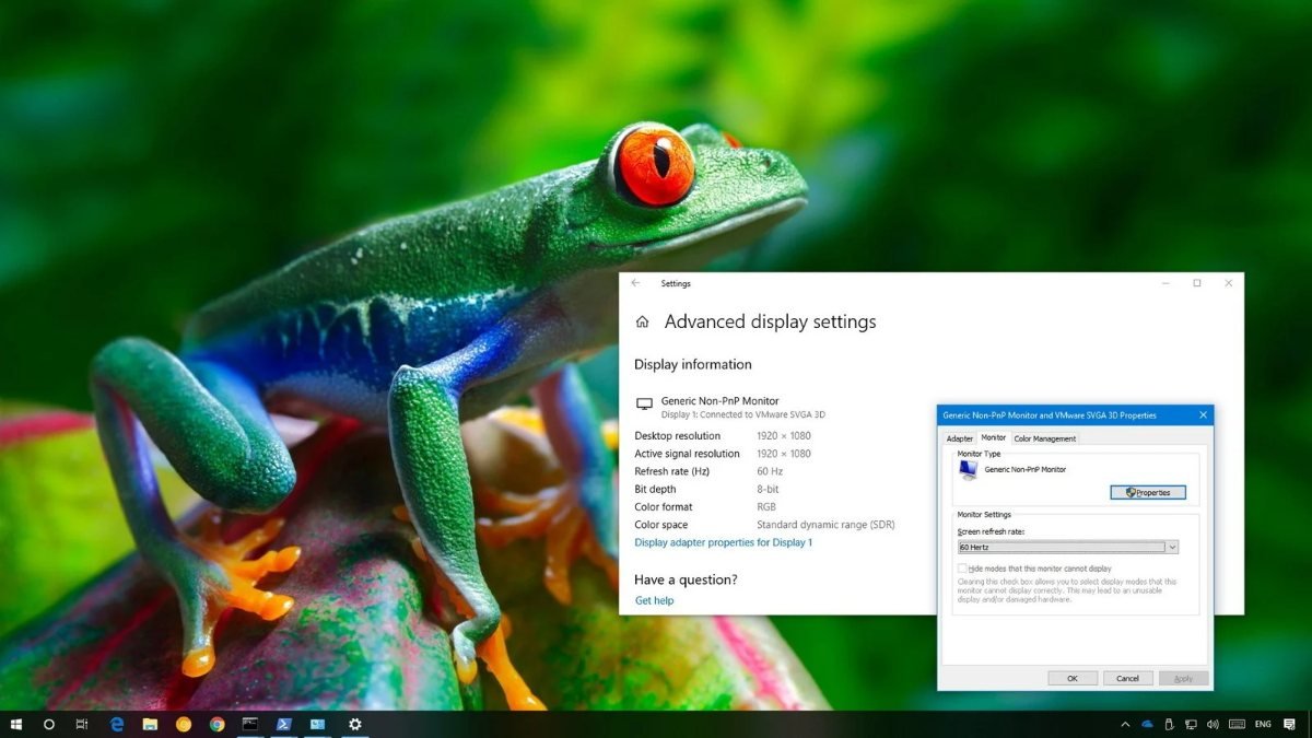 Windows 10 monitör Hz (yenileme) ayarı nasıl değiştirilir?