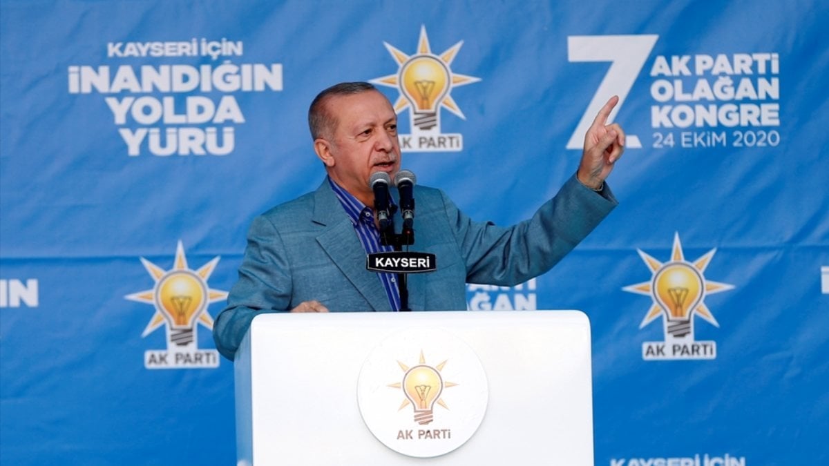 Cumhurbaşkanı Erdoğan, AK Parti Kayseri 7. İl Kongresi'nde