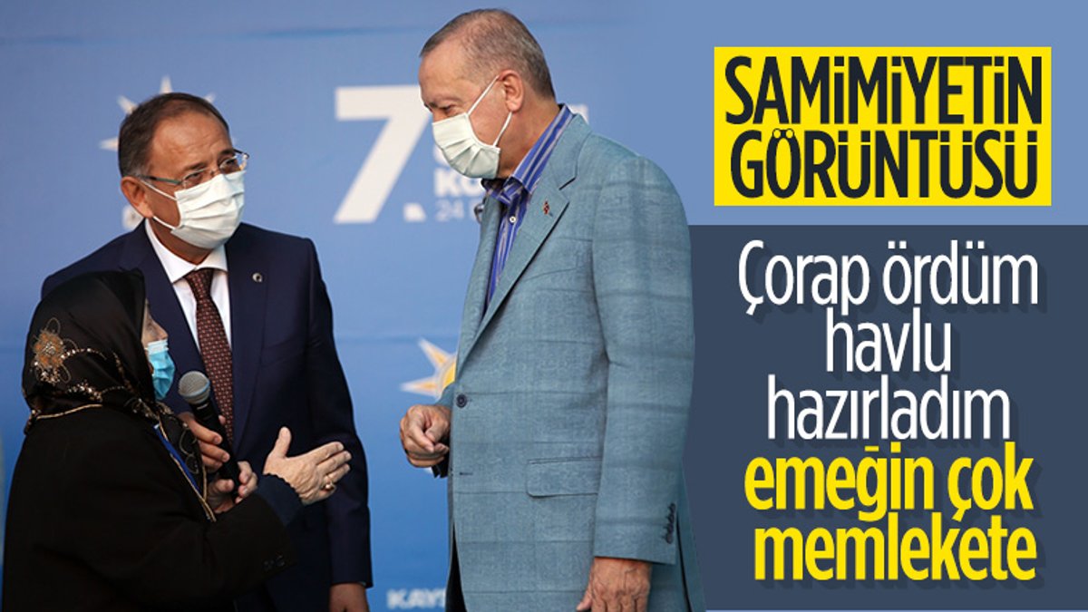 Safiye Teyze ile Cumhurbaşkanı Erdoğan arasında geçen sıcak muhabbet