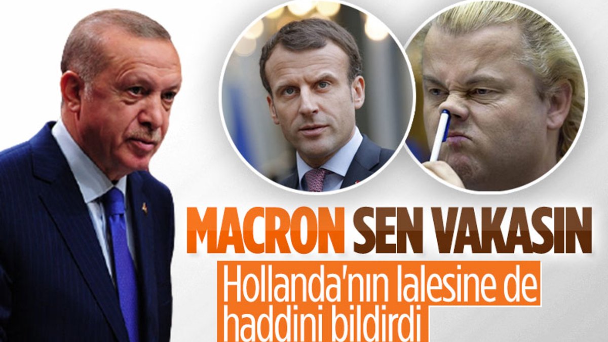 Erdoğan'dan Macron ve Geert Wilders'a: Faşizm sizin kitabınızda var