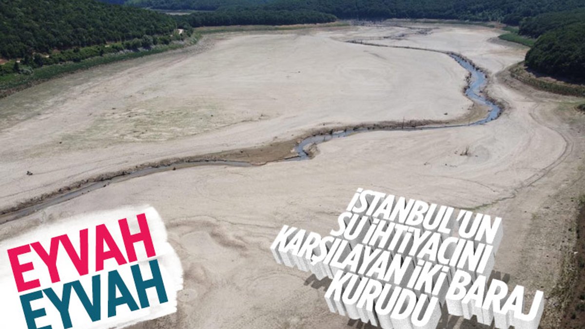 İstanbul'un su ihtiyacını karşılayan Trakya'daki barajlar kurudu