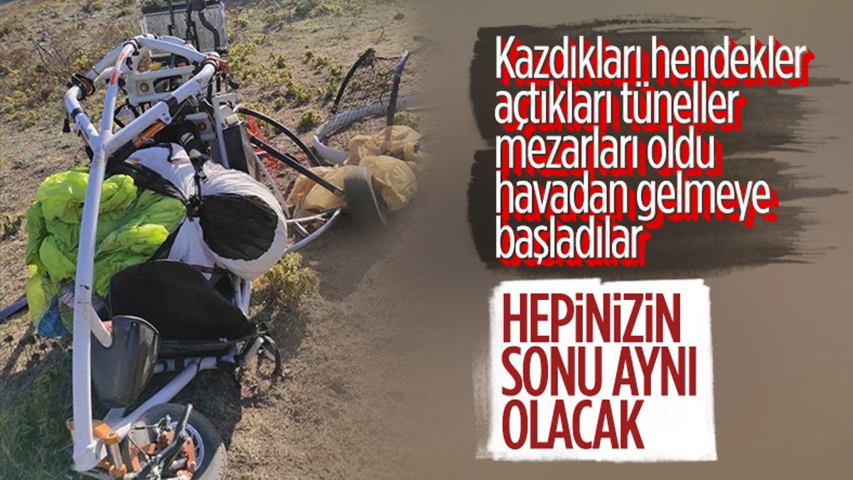 Amanoslar'da terör örgütü PKK'ya ait paramotor ele geçirildi