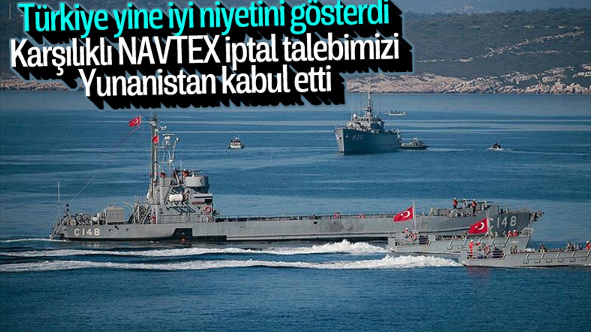 Türkiye ve Yunanistan'dan NAVTEX iptali