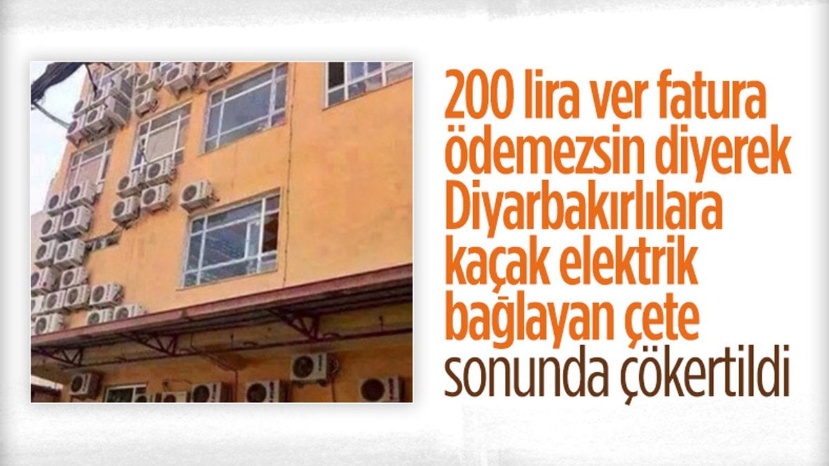 Diyarbakır'da kaçak elektrik şebekesine operasyon
