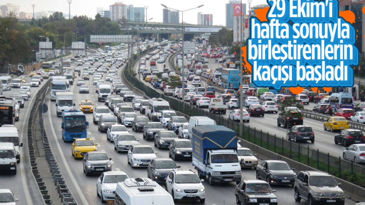İstanbul'da tatil trafiği başladı