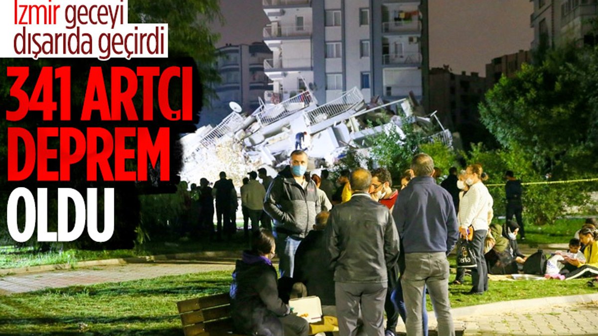 İzmir'de 341 artçı deprem yaşandı