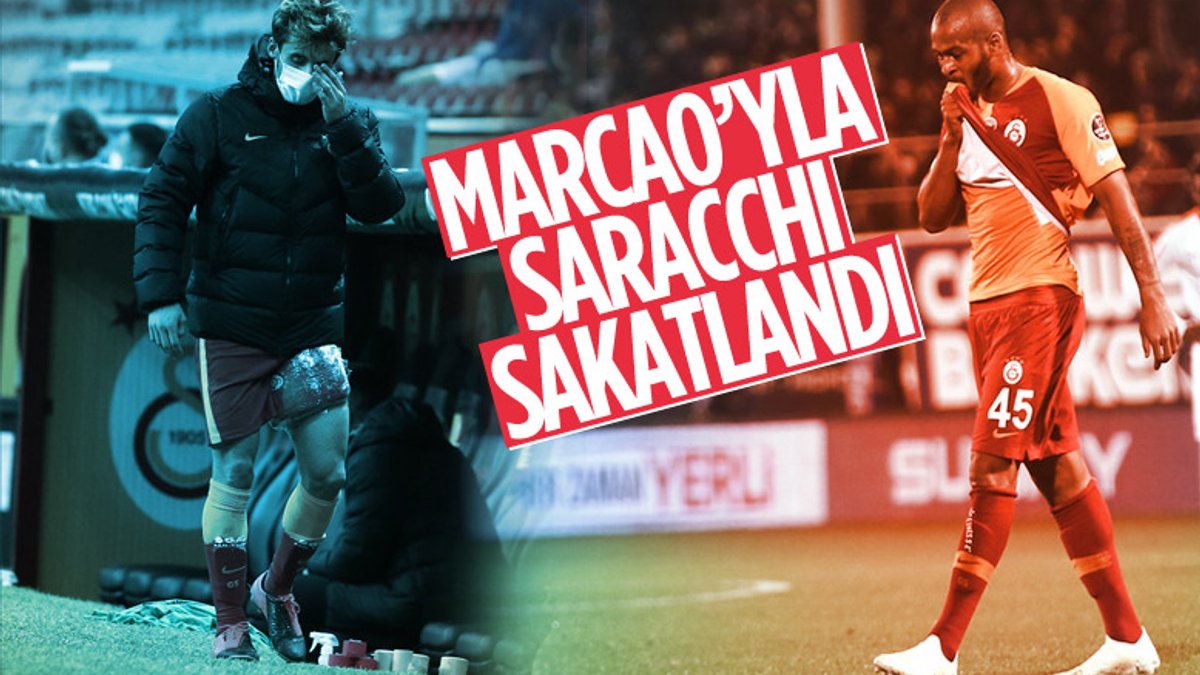 Galatasaray'da Marcao ve Saracchi sakatlandı