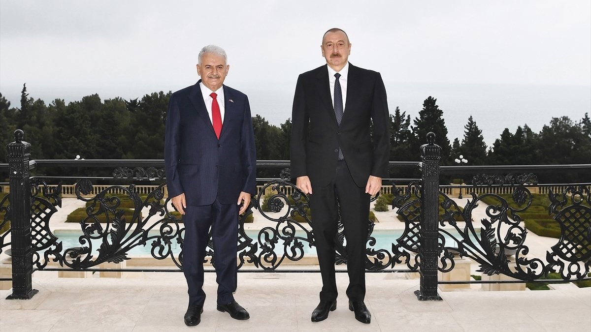İlham Aliyev, Binali Yıldırım'ı kabul etti