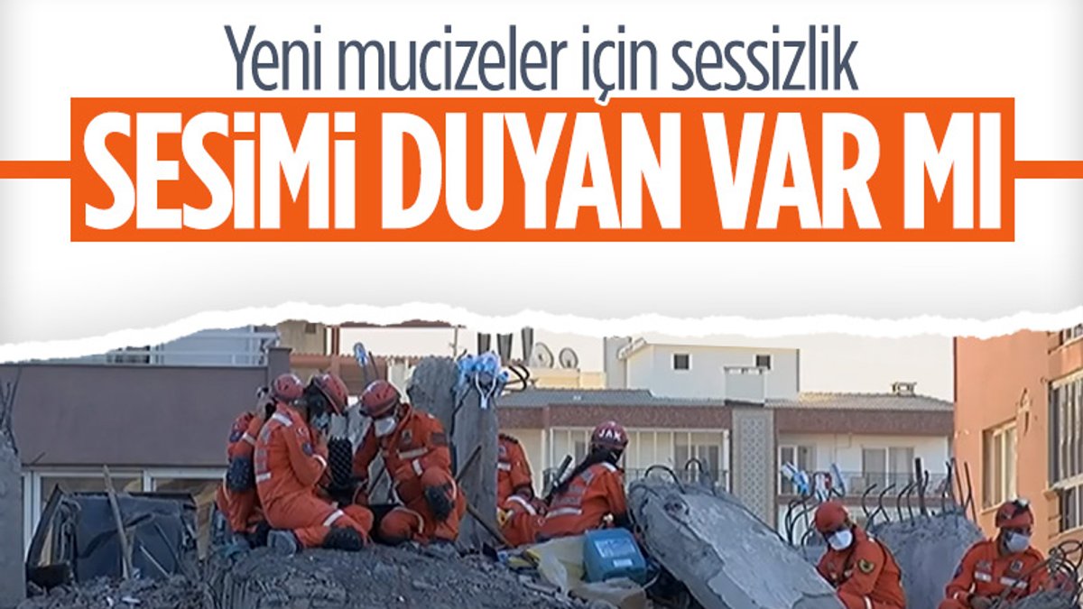 İzmir'de kurtarma çalışmaları devam ederken umutlu bekleyiş sürüyor