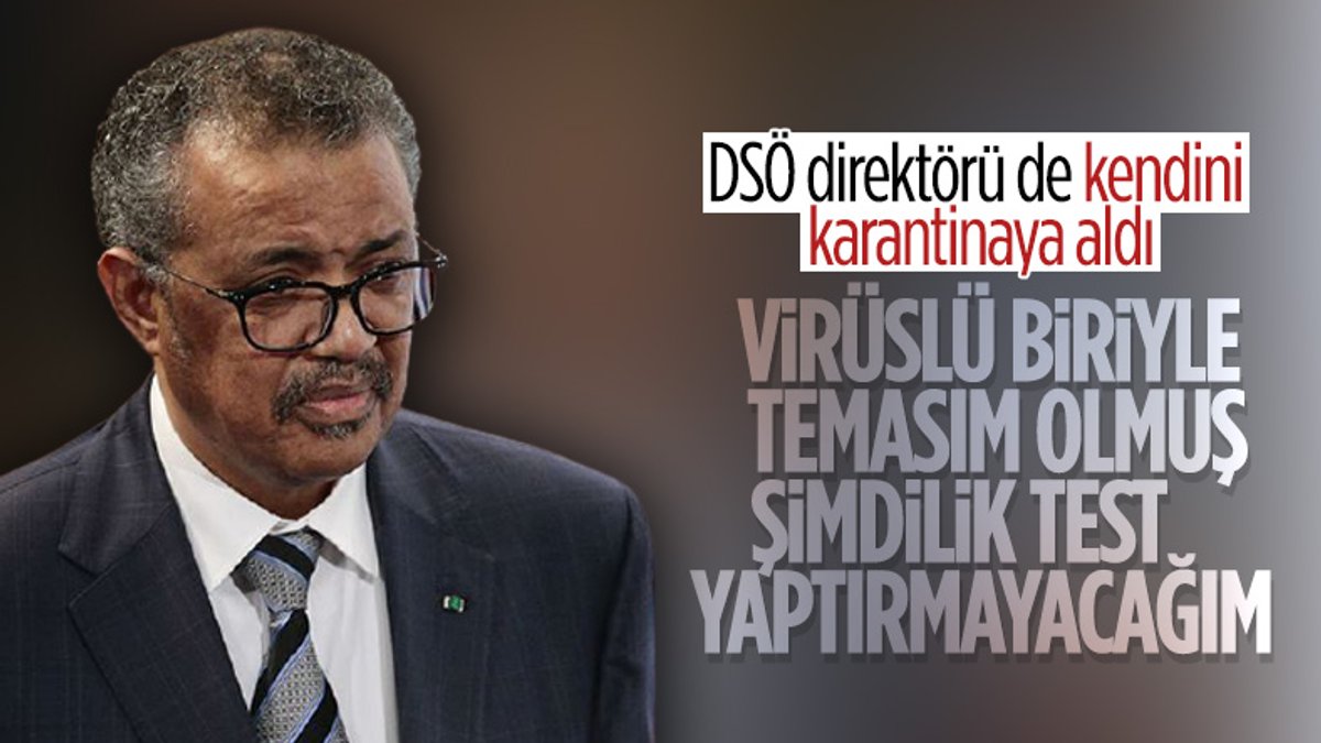 DSÖ Genel Direktörü Ghebreyesus, koronavirüs testi yaptırmadı
