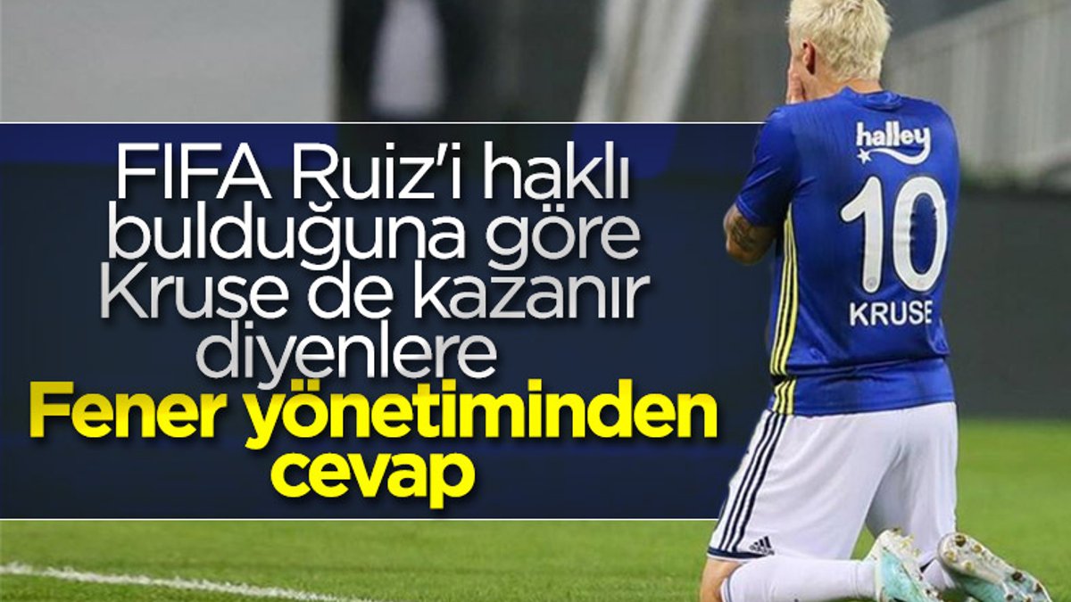 Fenerbahçe, Kruse'nin davayı kaybedeceğini düşünüyor