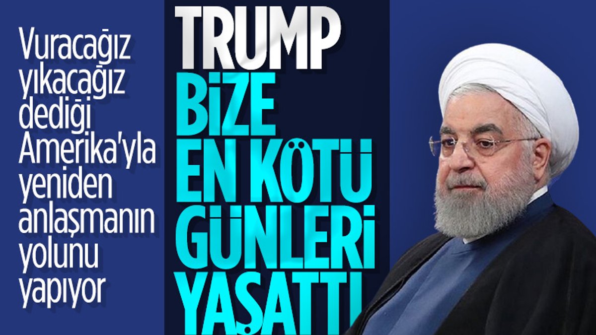 İran Cumhurbaşkanı Ruhani: Trump döneminde hiç görmediğimiz kadar zor günler geçirdik
