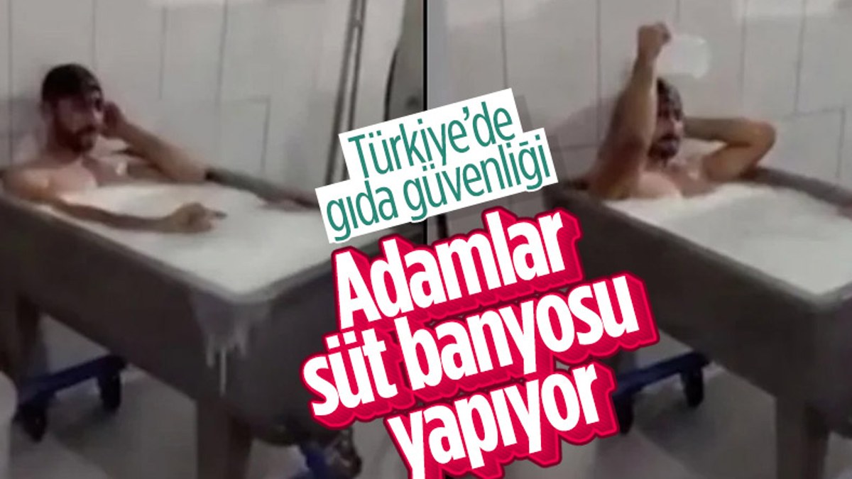 Konya'da süt fabrikasında kazanın içinde banyo yaptı