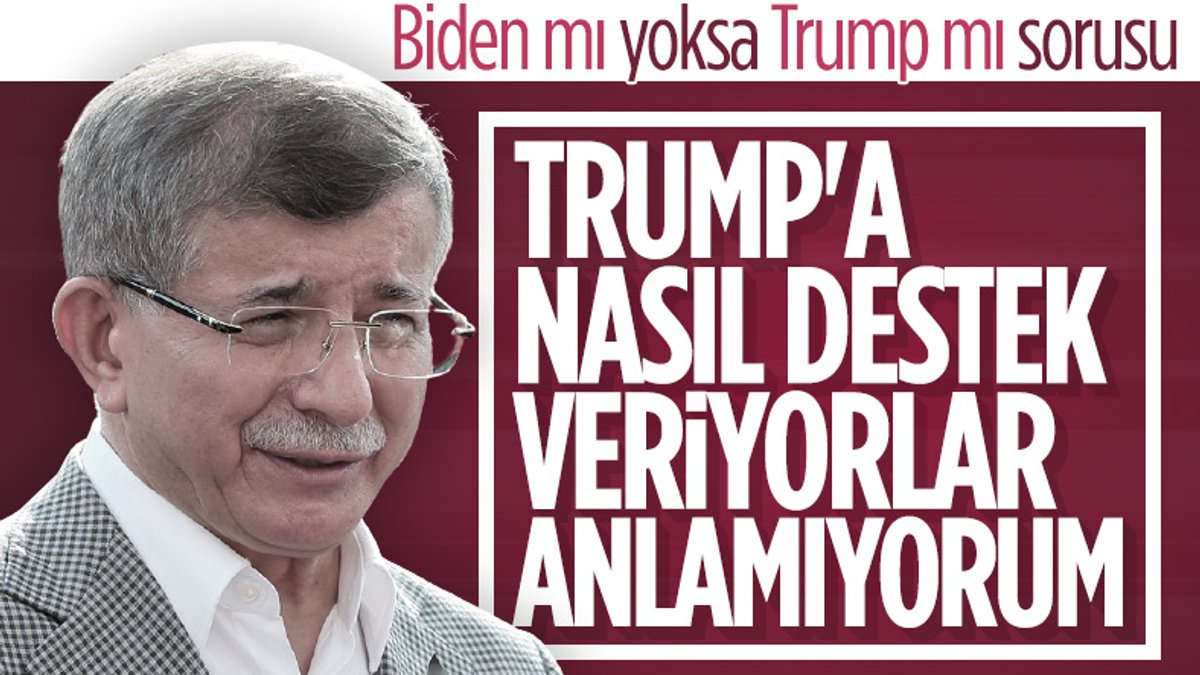 Ahmet Davutoğlu ABD'deki seçimleri değerlendirdi