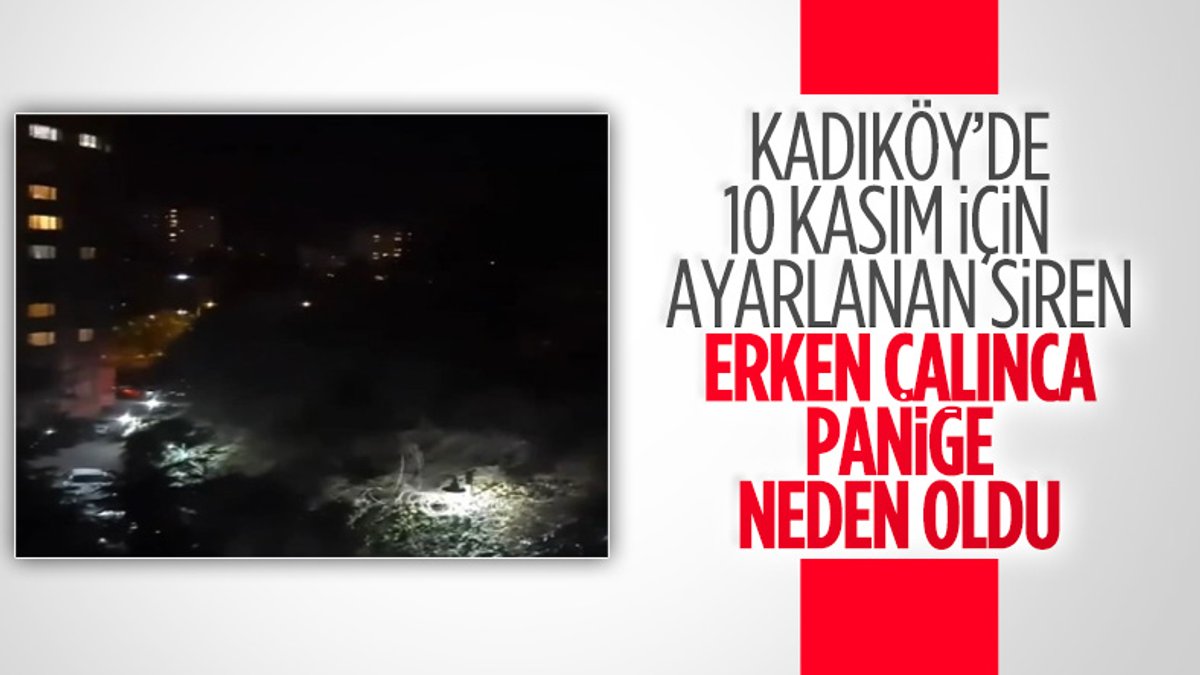 Kadıköy'de çalan siren sesi paniğe neden oldu