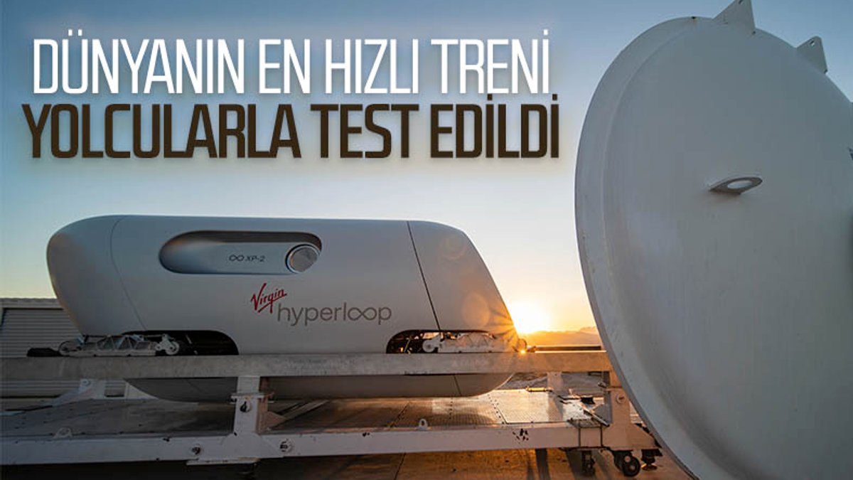 Saatte bin km hıza ulaşacak Hyperloop treni, insanlı testlere başladı