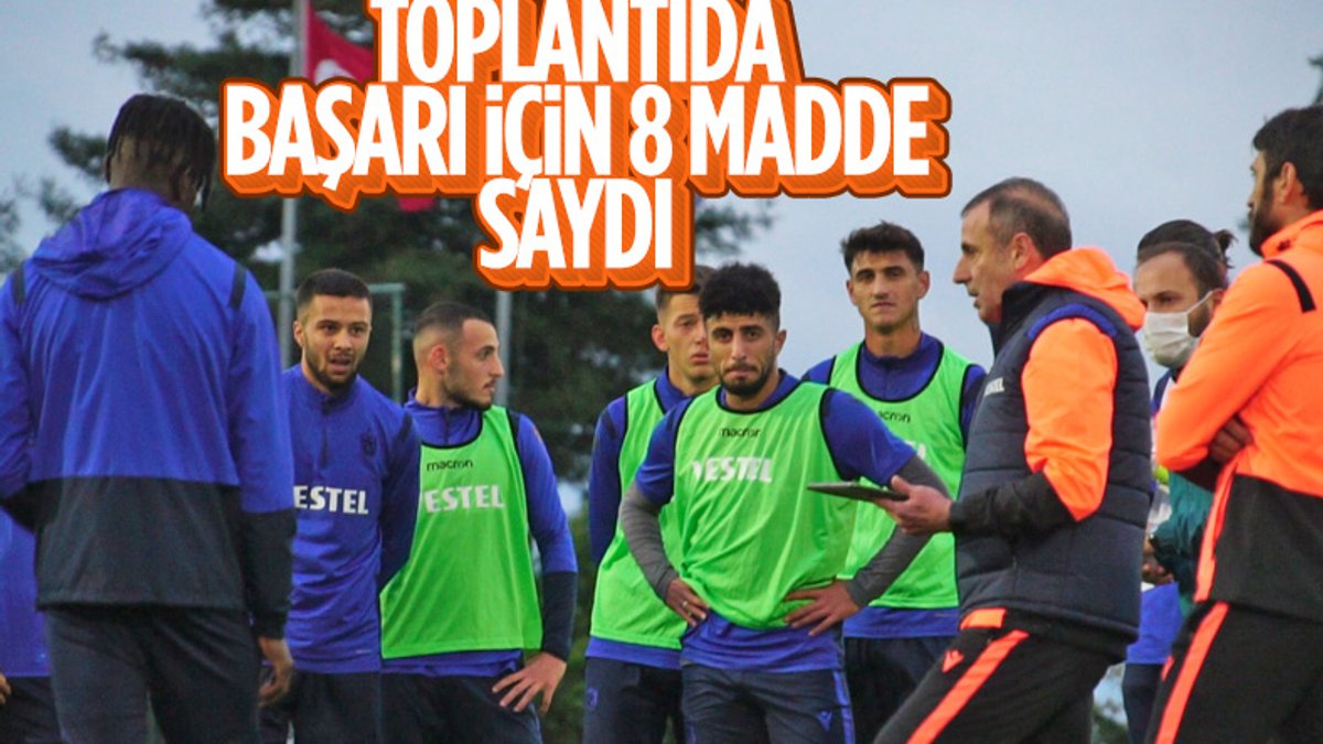 Trabzonspor'da Abdullah Avcı'dan başarı için 8 kural