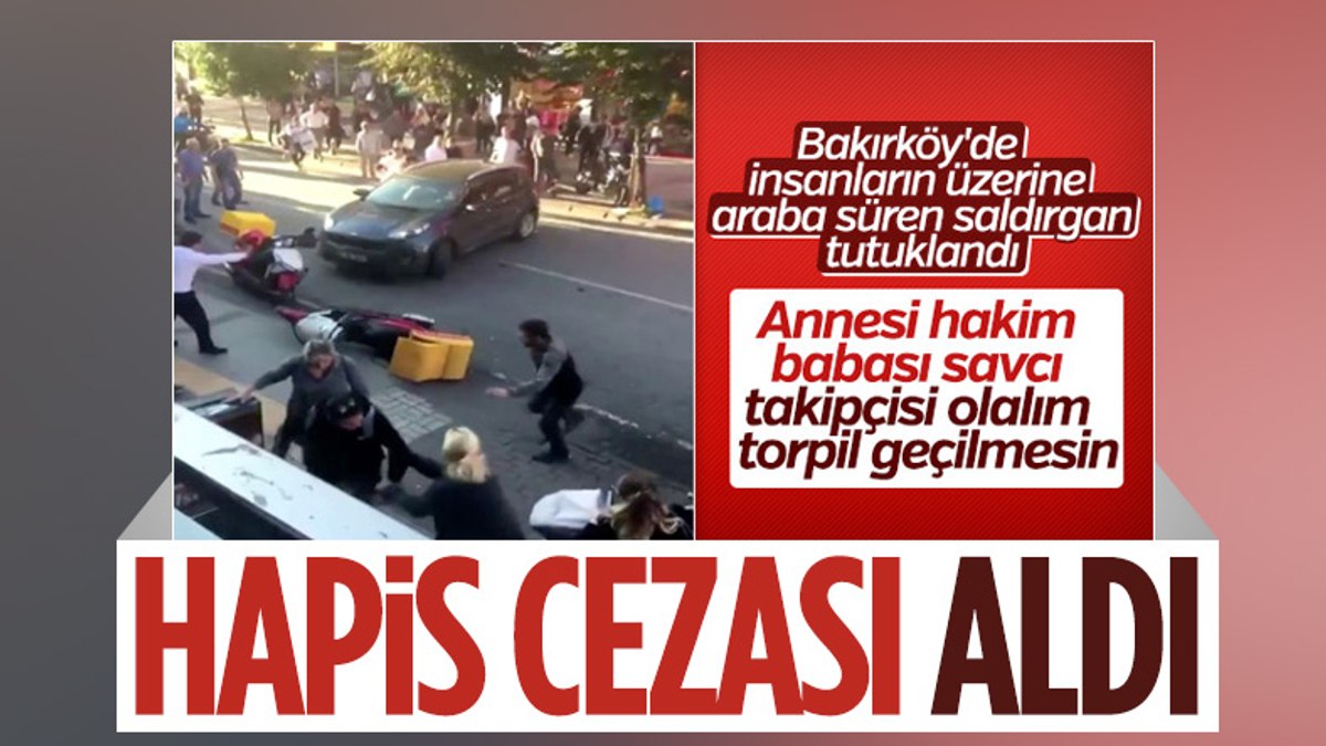 Bakırköy'de aracını yayaların üzerine süren Görkem Sertaç Göçmen'e hapis cezası