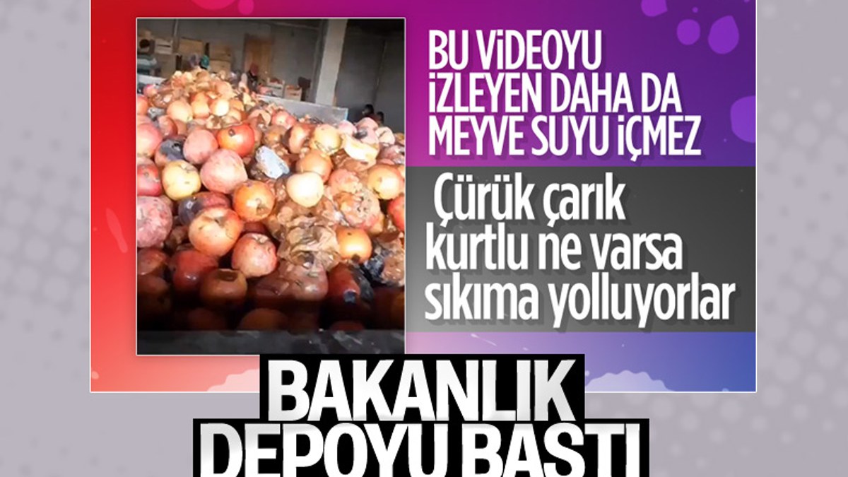 Tarım ve Orman Bakanlığı'ndan 'Çürük elma' görüntüleriyle ilgili açıklama