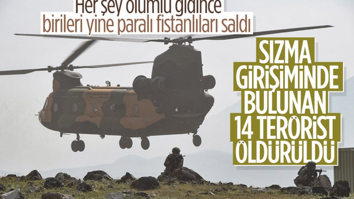 Barış Pınarı Bölgesi'nde 14 PKK/YPG'li terörist etkisiz hale getirildi