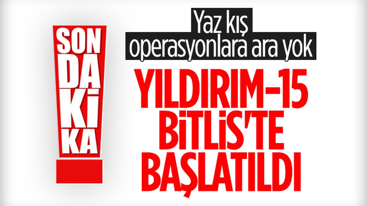 Bitlis'te, 'Yıldırım-15 Mutki-Sarpkaya' operasyonu başlatıldı
