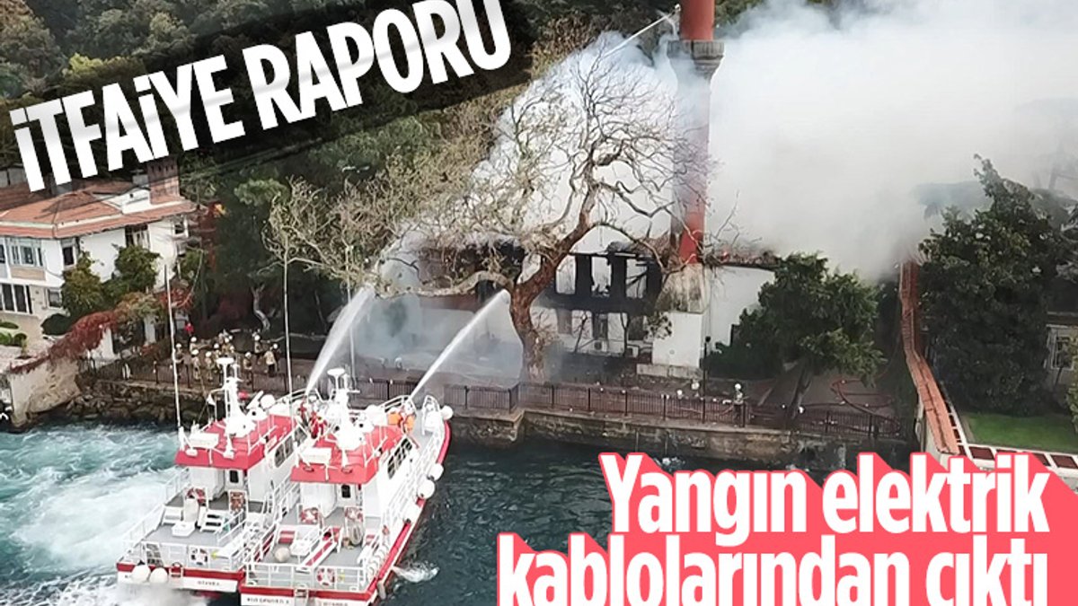 Vaniköy Camii yangınında itfaiye raporu açıklandı