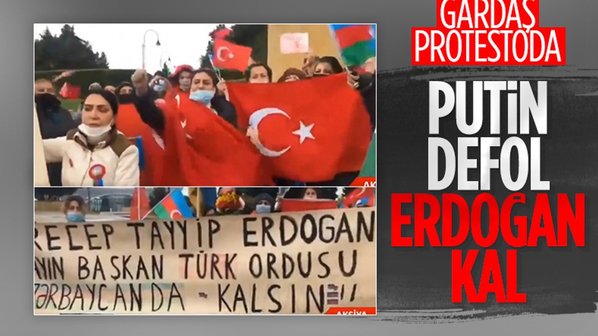 Azerbaycan'da Rus Barış Gücü'ne protesto