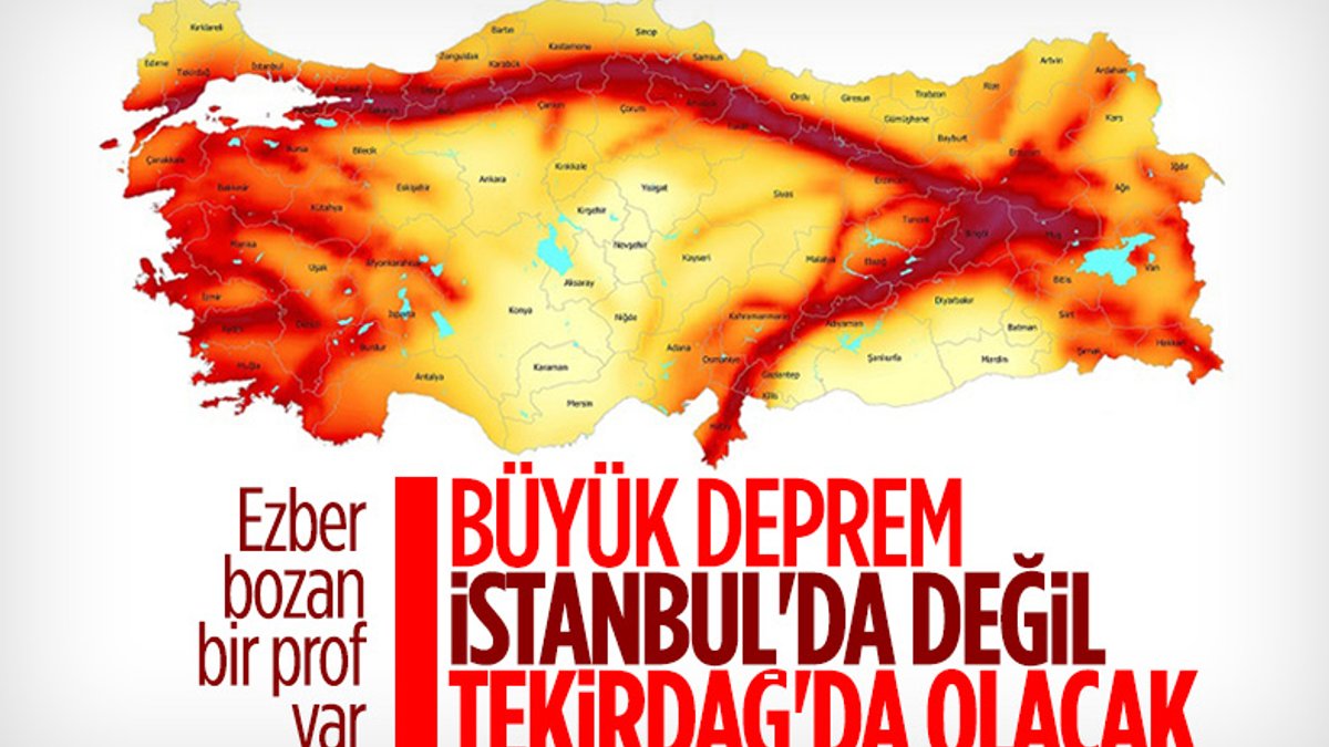 Prof. Dr. Övgün Ahmet Ercan: Büyük deprem Tekirdağ’da olacak