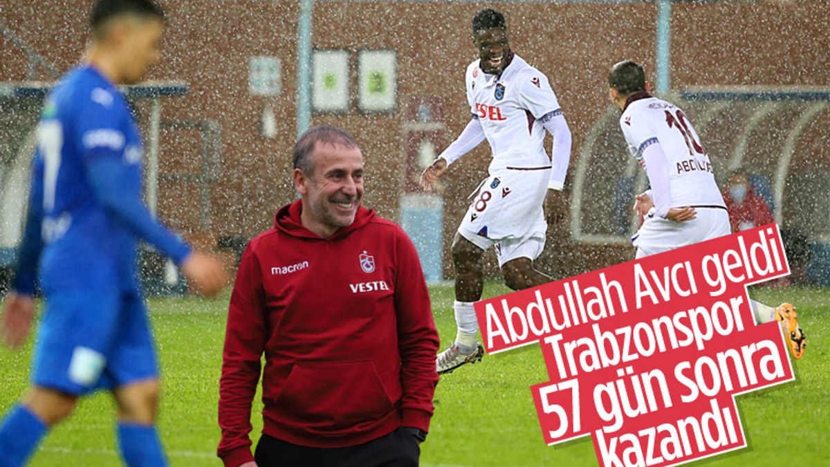 Trabzonspor, Abdullah Avcı'yla ilk maçında kazandı