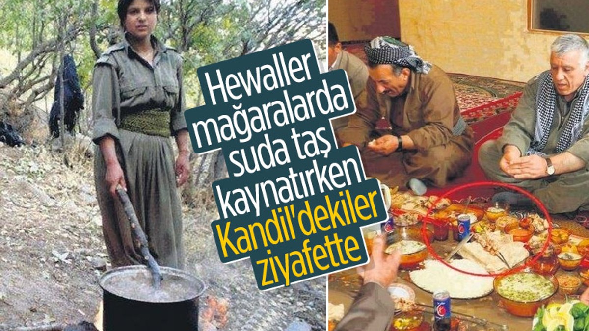 Cemil Bayık'ın PKK kampındaki ziyafet sofrası