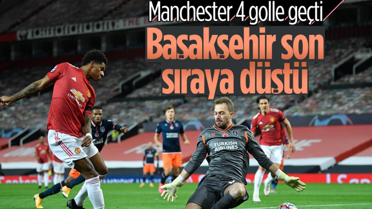 Başakşehir, Manchester United'a karşı 4-1 yenildi