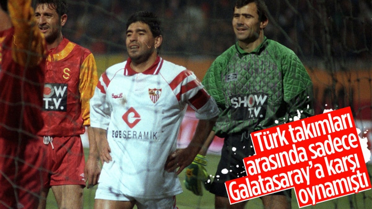 Maradona'nın Galatasaray'a karşı oynadığı maç