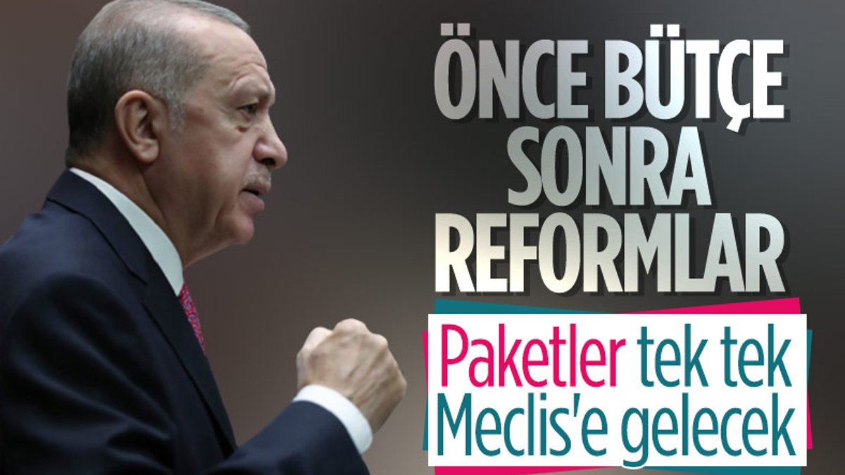 Cumhurbaşkanı Erdoğan: Bütçe sonrası reformlar gelecek