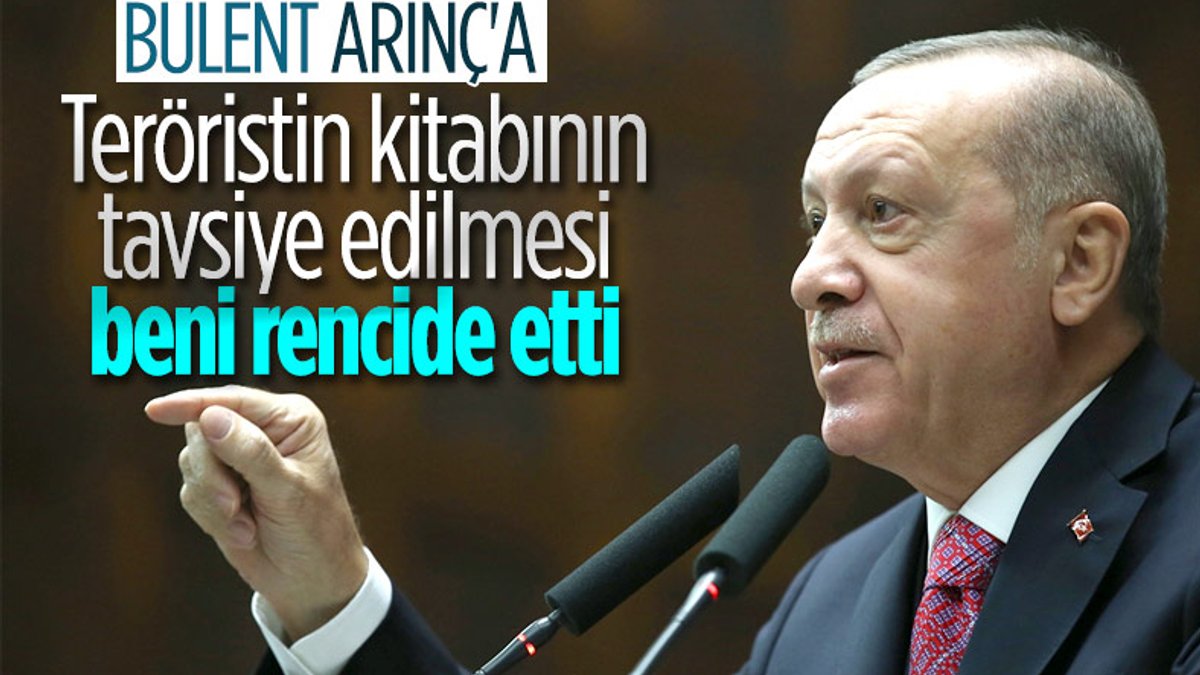 Erdoğan: Teröristin kitabının tavsiye edilmesi beni rencide etti