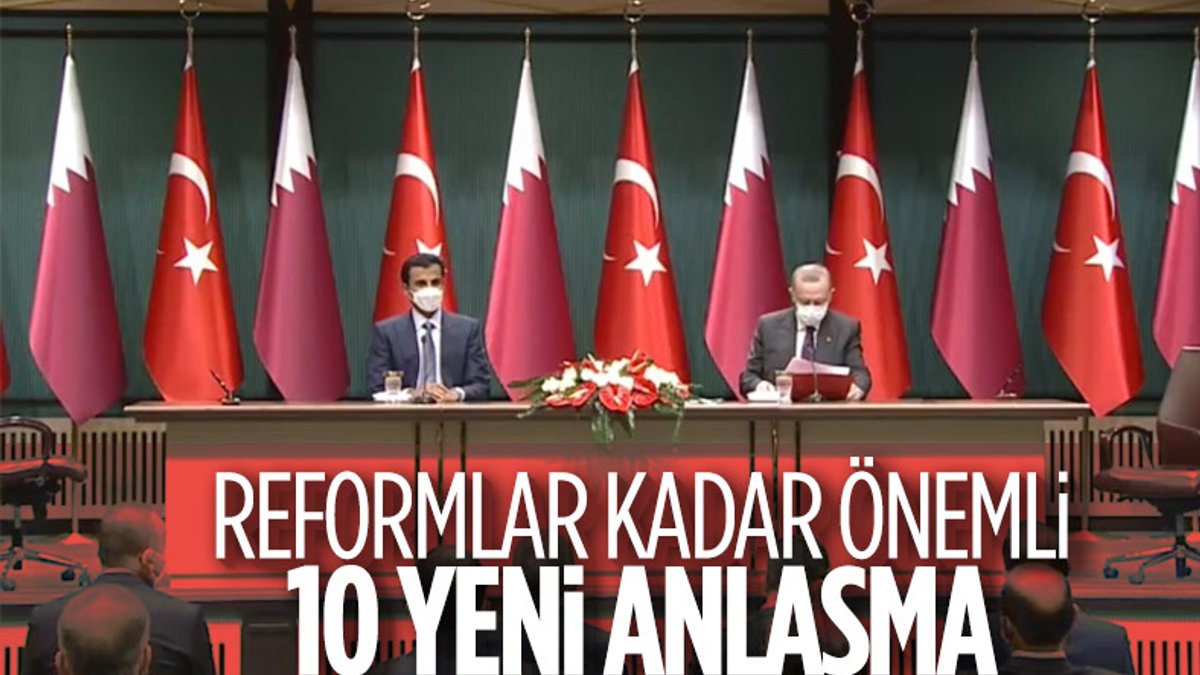 Türkiye ile Katar arasında 10 yeni anlaşma imzalandı