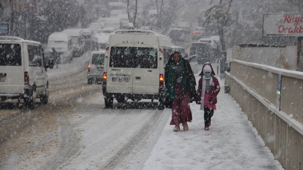 Şemdinli'de kar yağışı