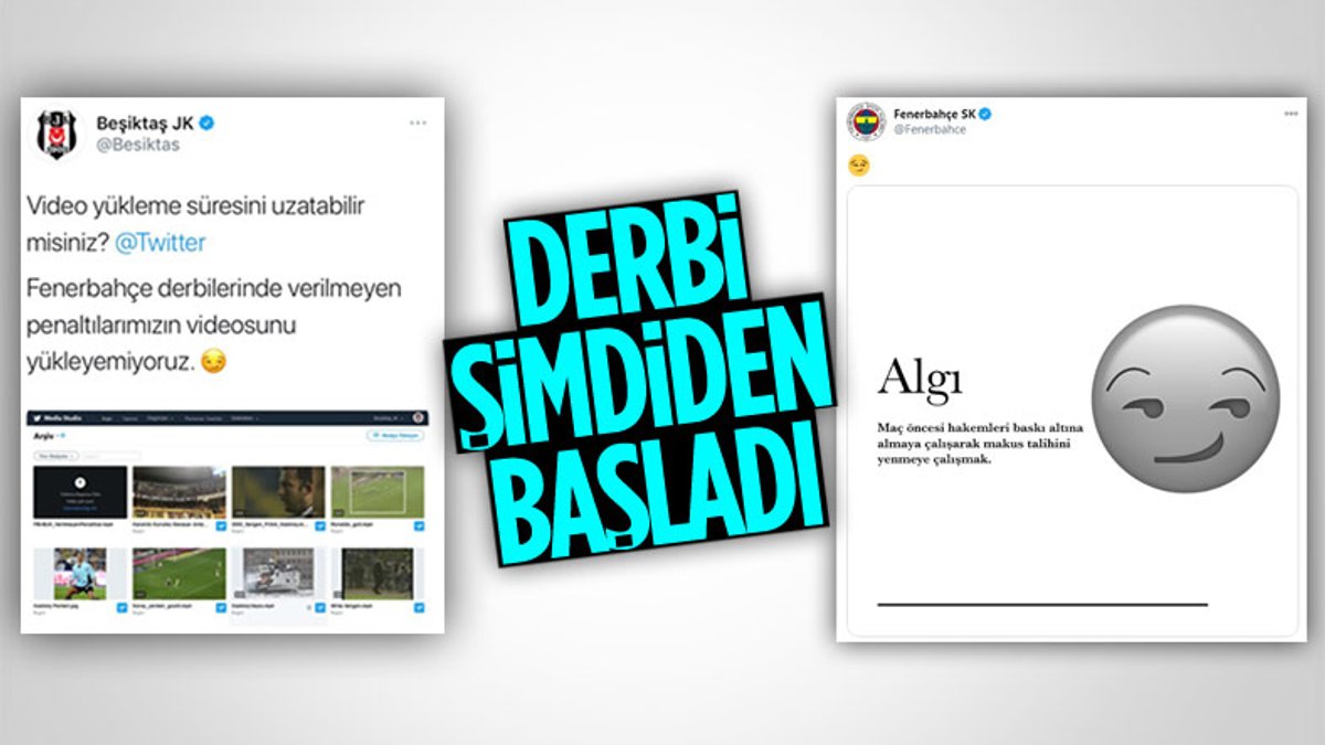Beşiktaş'ın derbi paylaşımı