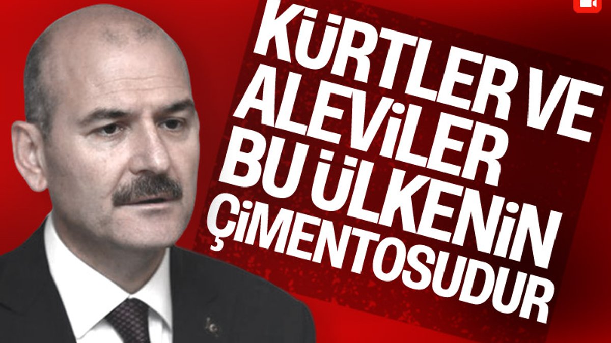 Süleyman Soylu: Kürtler ve Aleviler, bu ülkenin çimentosu