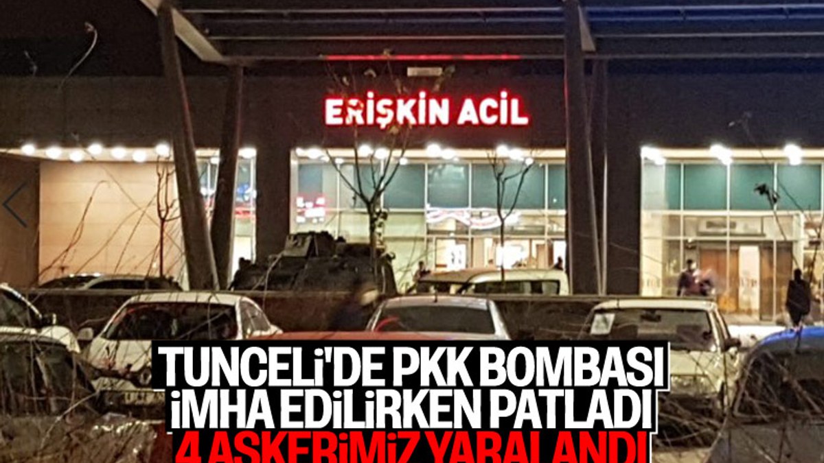 Tunceli'de patlama: 4 asker yaralı