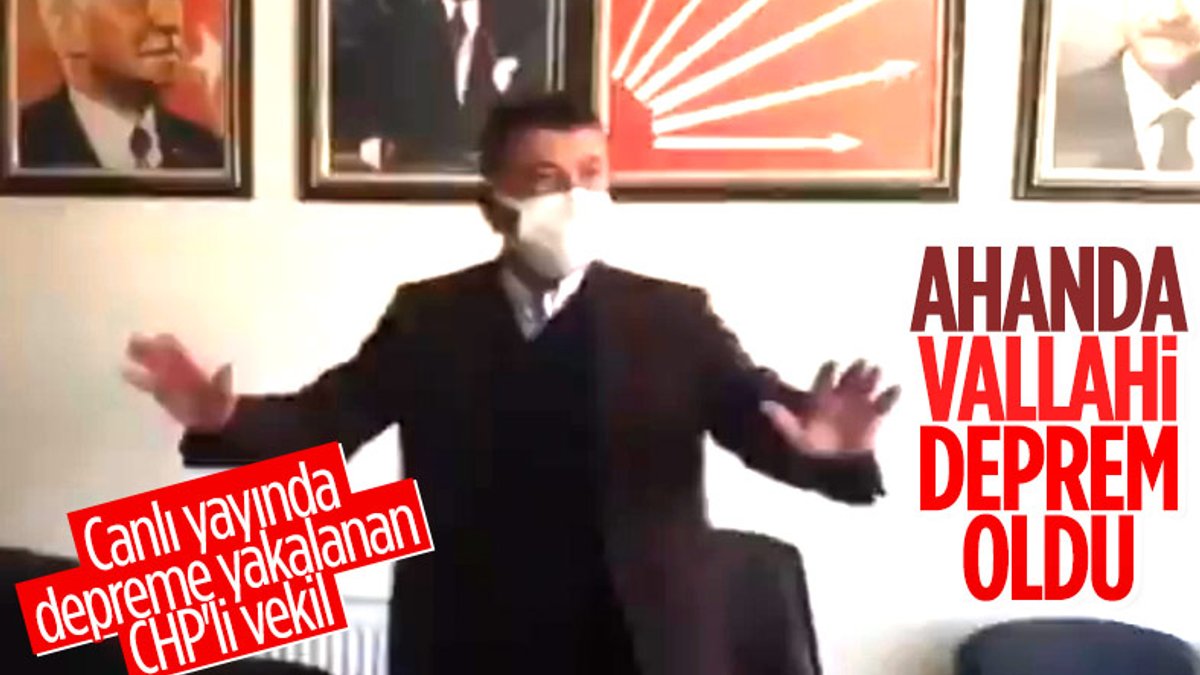 CHP’li Veli Ağbaba Malatya’daki depreme canlı yayında yakalandı