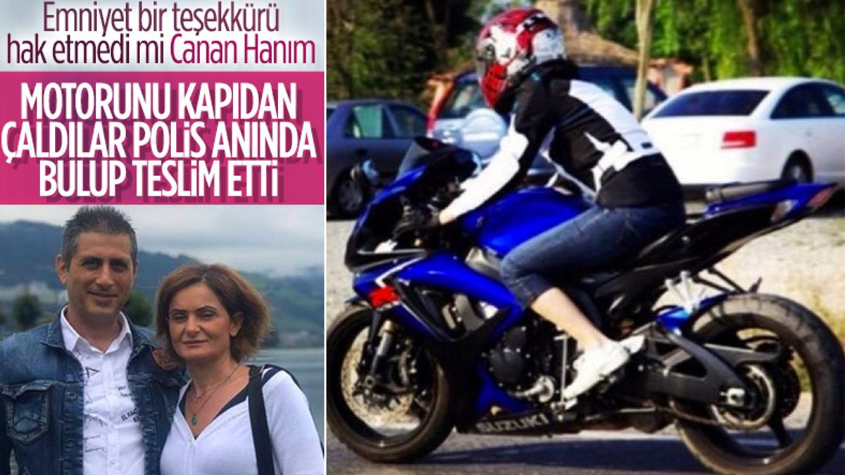 Canan Kaftancıoğlu'nun eşinin çalınan motosikleti bulundu