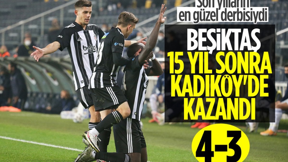 10 kişi kalan Beşiktaş, Fenerbahçe'yi yendi